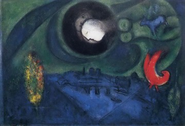 Quai de Bercy contemporain Marc Chagall Peinture à l'huile